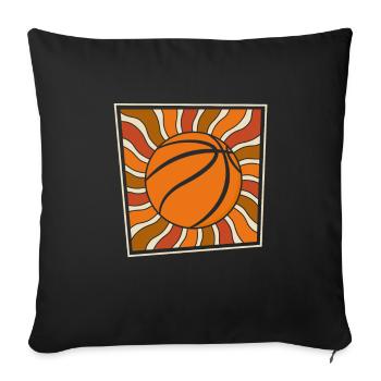 Joueur de basket-ball - Housse de coussin décorative 45 x 45 cm - noir - Devant