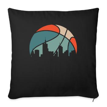 Joueur de basket-ball - Housse de coussin décorative 45 x 45 cm - noir - Devant