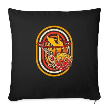 Basketball Basketball Player - Sofa pillowcase 17,3'' x 17,3'' (45 x 45 cm) - black - Front