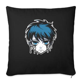 Emo Gothic - Sofakissenbezug 45 x 45 cm - Schwarz - Vorne
