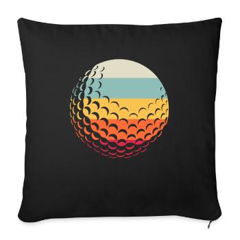 Golf Golfer Golfen - Sofakissenbezug 45 x 45 cm - Schwarz - Vorne