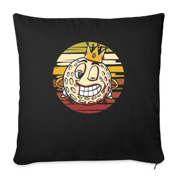 Golf Golfer Golfen - Sofakissenbezug 45 x 45 cm - Schwarz - Vorne