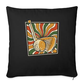 Golf Golfer Golfen - Sofakissenbezug 45 x 45 cm - Schwarz - Vorne