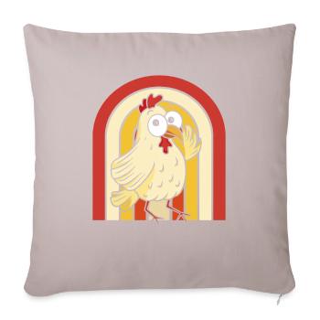 Chicken Hen - Sofa pillowcase 17,3'' x 17,3'' (45 x 45 cm) - light taupe - Front