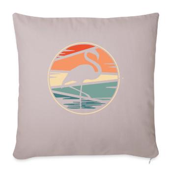 Flamingo - Sofa pillowcase 17,3'' x 17,3'' (45 x 45 cm) - light taupe - Front