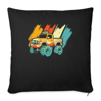 Monster Truck - Sofa pillowcase 17,3'' x 17,3'' (45 x 45 cm) - black - Front
