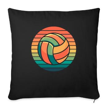 Volley-ball Volley-ball - Housse de coussin décorative 45 x 45 cm - noir - Devant