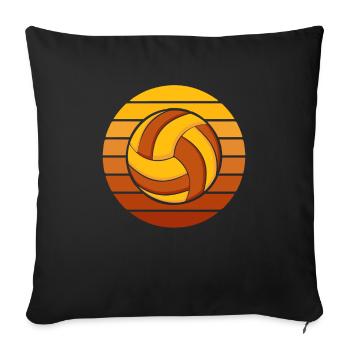 Volley-ball Volley-ball - Housse de coussin décorative 45 x 45 cm - noir - Devant
