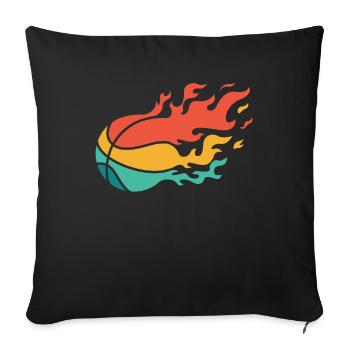 Joueur de basket-ball - Housse de coussin décorative 45 x 45 cm - noir - Devant