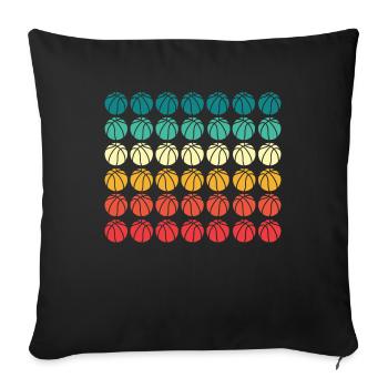 Joueur de basket-ball - Housse de coussin décorative 45 x 45 cm - noir - Devant