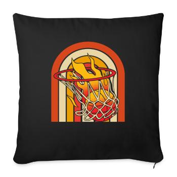 Joueur de basket-ball - Housse de coussin décorative 45 x 45 cm - noir - Devant