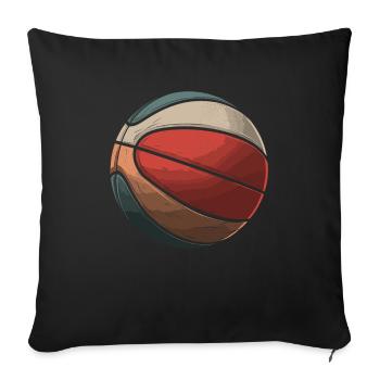 Joueur de basket-ball - Housse de coussin décorative 45 x 45 cm - noir - Devant