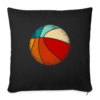 Joueur de basket-ball - Housse de coussin décorative 45 x 45 cm - noir - Devant