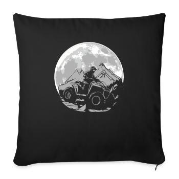 Quad Bike Mond - Sofakissenbezug 45 x 45 cm - Schwarz - Vorne