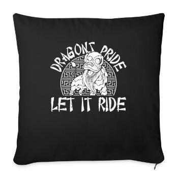 Year of the Dragon 2024 - Sofa pillowcase 17,3'' x 17,3'' (45 x 45 cm) - black - Front