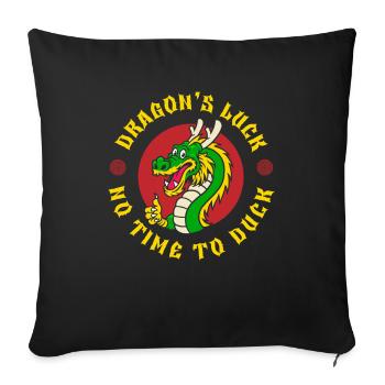 Year of the Dragon 2024 - Sofa pillowcase 17,3'' x 17,3'' (45 x 45 cm) - black - Front