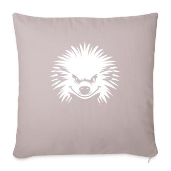 Porc-épic - Housse de coussin décorative 45 x 45 cm - taupe clair - Devant