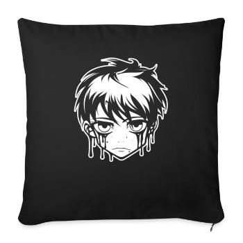 Emo Gothic - Sofakissenbezug 45 x 45 cm - Schwarz - Vorne