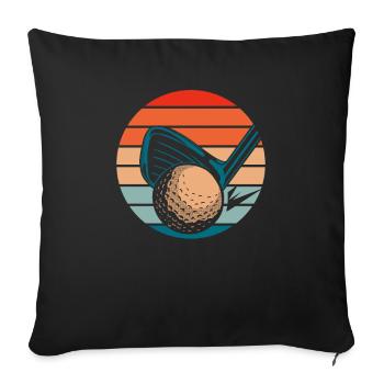 Golf Golfer Golfen - Sofakissenbezug 45 x 45 cm - Schwarz - Vorne