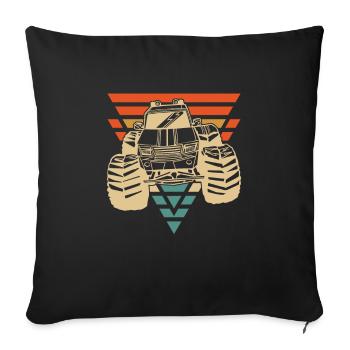 Monster Truck - Sofa pillowcase 17,3'' x 17,3'' (45 x 45 cm) - black - Front