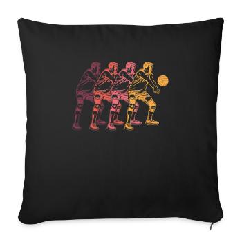 Volley-ball Volley-ball - Housse de coussin décorative 45 x 45 cm - noir - Devant