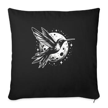 Hummingbird Dreamcatcher Bird - Sofa pillowcase 17,3'' x 17,3'' (45 x 45 cm) - black - Front