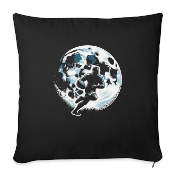 Rugby Moon - Sofa pillowcase 17,3'' x 17,3'' (45 x 45 cm) - black - Front