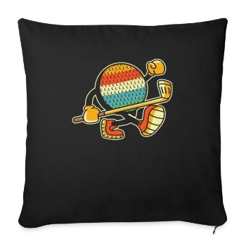 Golf Golfeurs Golfeurs - Housse de coussin décorative 45 x 45 cm - noir - Devant