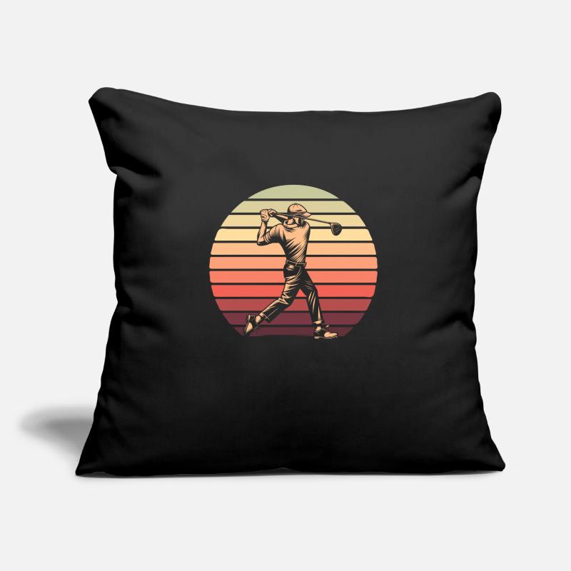 Golf Golfeurs Golfeurs Housse de coussin décorative 45 x 45 cm