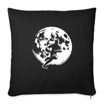 Rugby Mond - Sofakissenbezug 45 x 45 cm - Schwarz - Vorne
