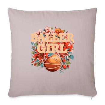 Basketball Girl Baller Girl - Sofa pillowcase 17,3'' x 17,3'' (45 x 45 cm) - light taupe - Front