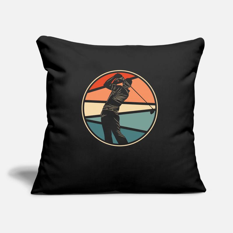 Golf Golfeurs Golfeurs Housse de coussin décorative 45 x 45 cm
