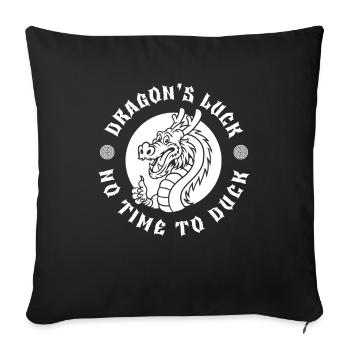 Year of the Dragon 2024 - Sofa pillowcase 17,3'' x 17,3'' (45 x 45 cm) - black - Front
