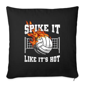 Volley-ball Volley-ball - Housse de coussin décorative 45 x 45 cm - noir - Devant