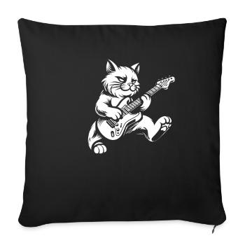 Guitare électrique Guitare électrique - Housse de coussin décorative 45 x 45 cm - noir - Devant