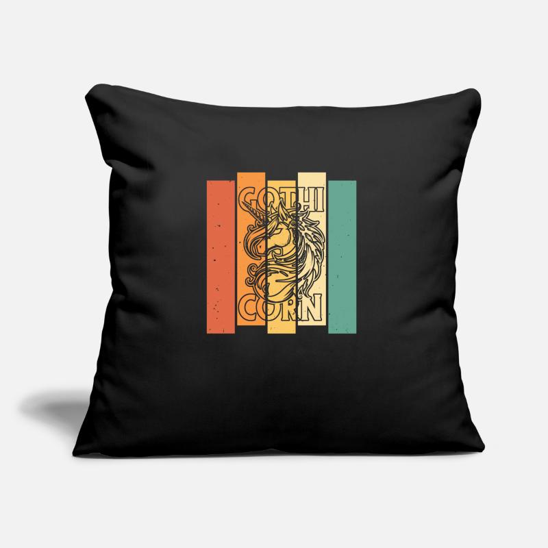 Gothic Einhorn Gothicorn Sofakissenbezug 45 x 45 cm