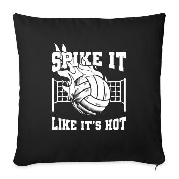 Volley-ball Volley-ball - Housse de coussin décorative 45 x 45 cm - noir - Devant