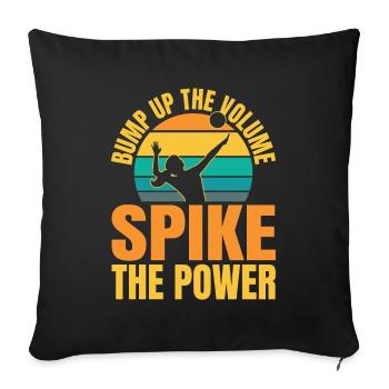 Volley-ball Volley-ball - Housse de coussin décorative 45 x 45 cm - noir - Devant