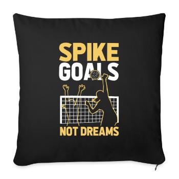 Volleyball Volleyball Player Score - Sofa pillowcase 17,3'' x 17,3'' (45 x 45 cm) - black - Front