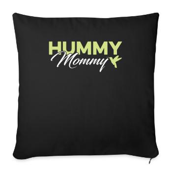 Hummingbird Hummingbird Mom - Sofa pillowcase 17,3'' x 17,3'' (45 x 45 cm) - black - Front
