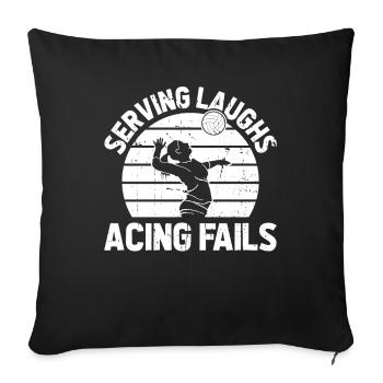 Volley-ball Volley-ball - Housse de coussin décorative 45 x 45 cm - noir - Devant