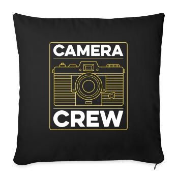 Photographer Photography Camera - Sofa pillowcase 17,3'' x 17,3'' (45 x 45 cm) - black - Front