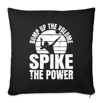 Volley-ball Volley-ball - Housse de coussin décorative 45 x 45 cm - noir - Devant
