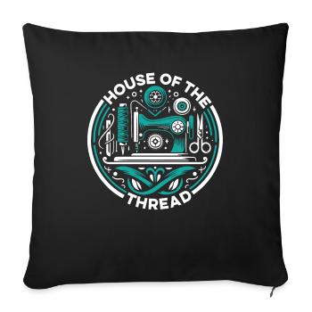 Sewing Sewing Machine - Sofa pillowcase 17,3'' x 17,3'' (45 x 45 cm) - black - Front