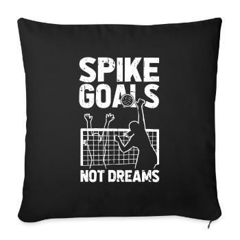 Volleyball Volleyball Player Score - Sofa pillowcase 17,3'' x 17,3'' (45 x 45 cm) - black - Front