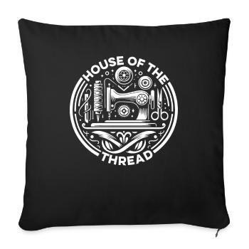 Sewing Sewing Machine - Sofa pillowcase 17,3'' x 17,3'' (45 x 45 cm) - black - Front