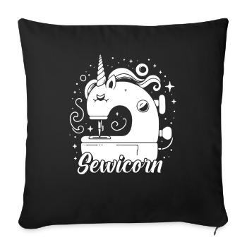 Sewing Sewing Machine - Sofa pillowcase 17,3'' x 17,3'' (45 x 45 cm) - black - Front