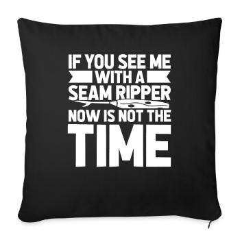 Sewing Sewing Machine - Sofa pillowcase 17,3'' x 17,3'' (45 x 45 cm) - black - Front
