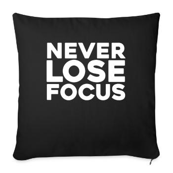 Photographer Photography Camera - Sofa pillowcase 17,3'' x 17,3'' (45 x 45 cm) - black - Front