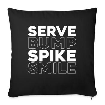 Volley-ball Volley-ball - Housse de coussin décorative 45 x 45 cm - noir - Devant